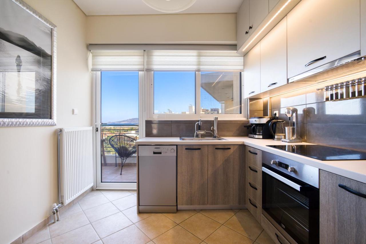 Sea & Mountain Apartment Close To Port And City Lávrion Eksteriør bilde