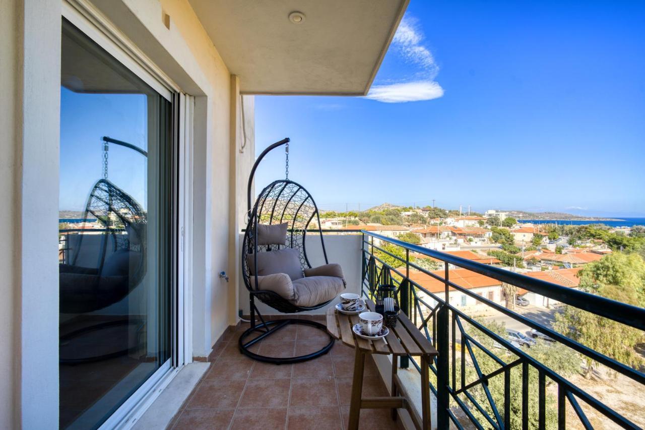 Sea & Mountain Apartment Close To Port And City Lávrion Eksteriør bilde