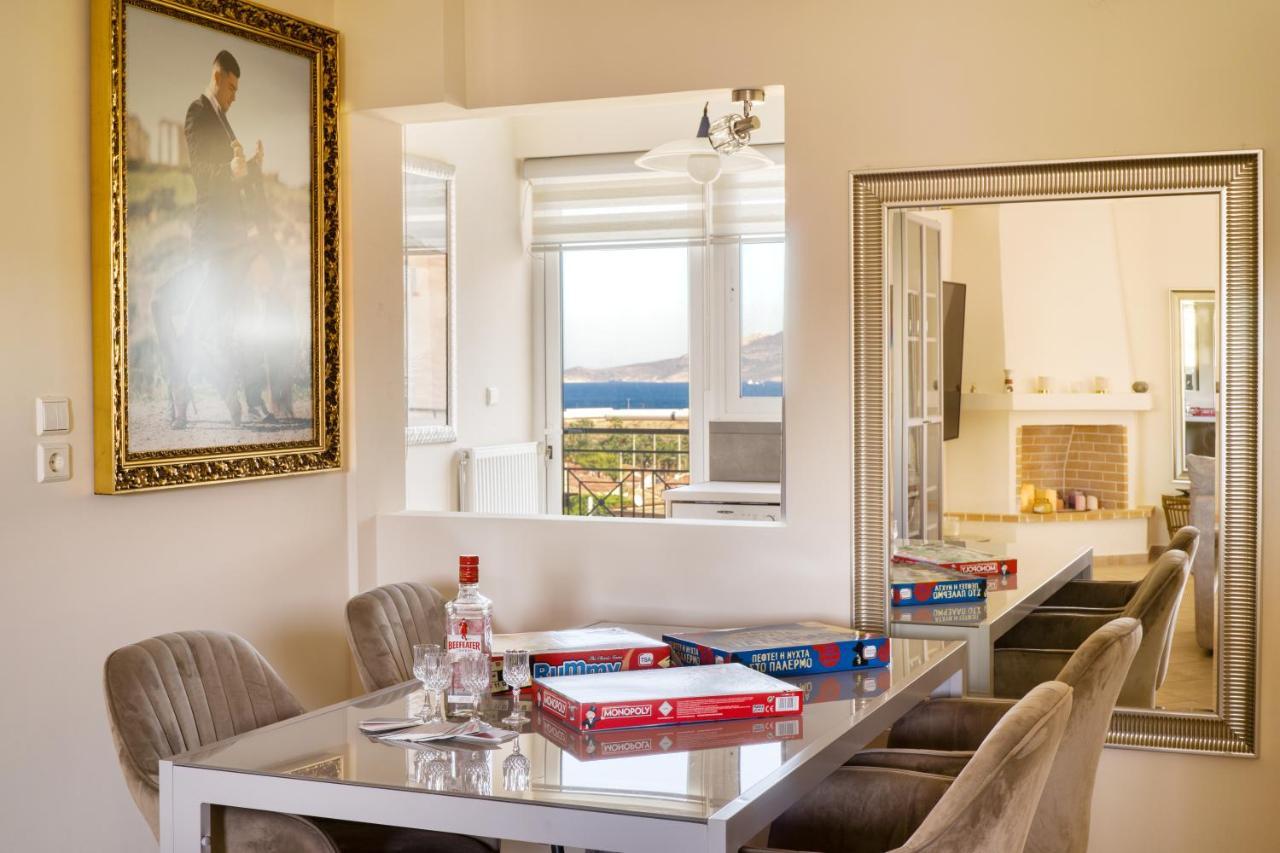 Sea & Mountain Apartment Close To Port And City Lávrion Eksteriør bilde
